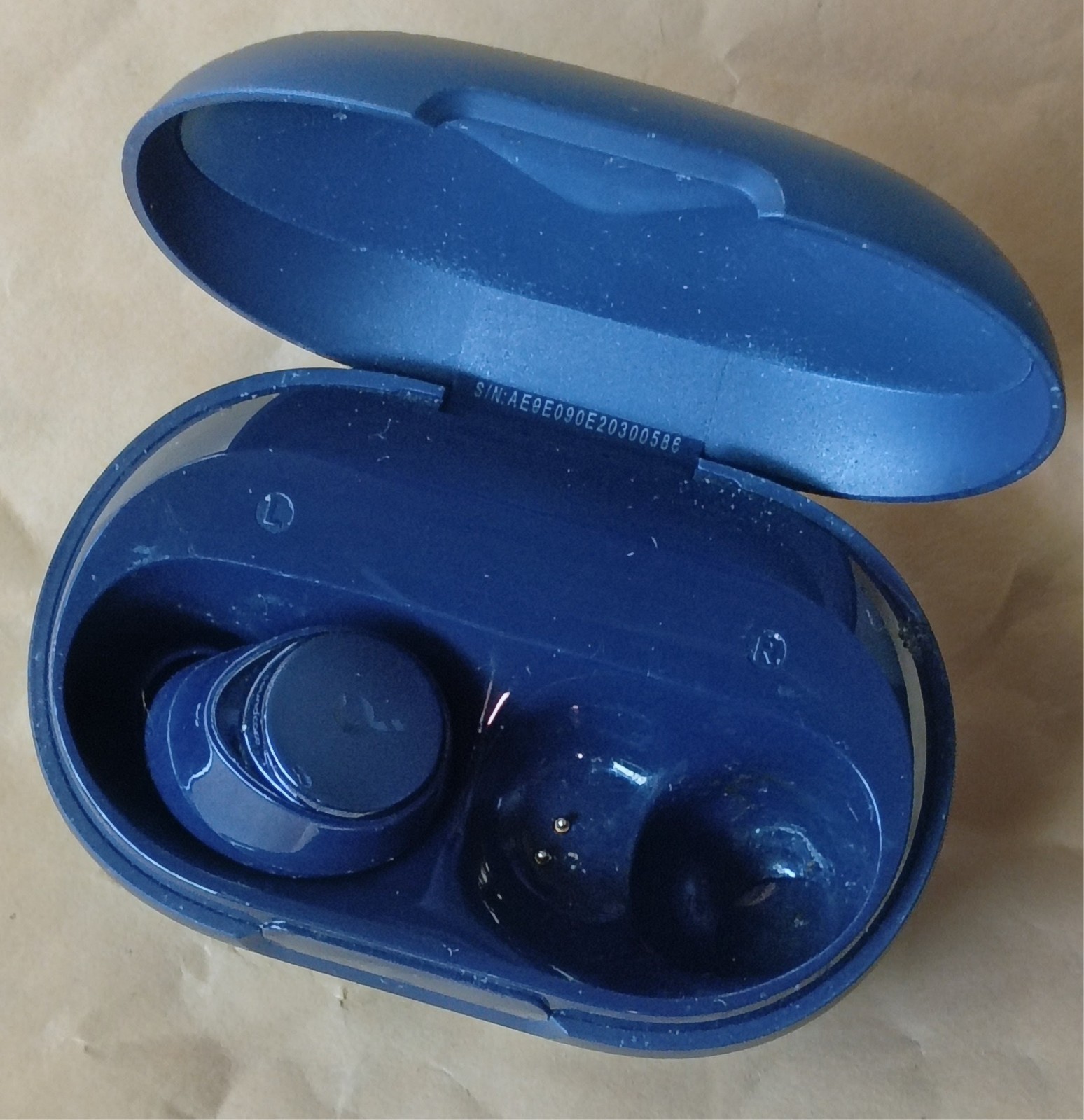LEFT EARBUD ONLY Anker Soundcore Space A40 SE Earbuds Blue with case