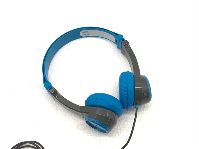JLab JBuddies Folding On Ear Wired KIDS Headphones Portable JK2-GRYBLU-RTL