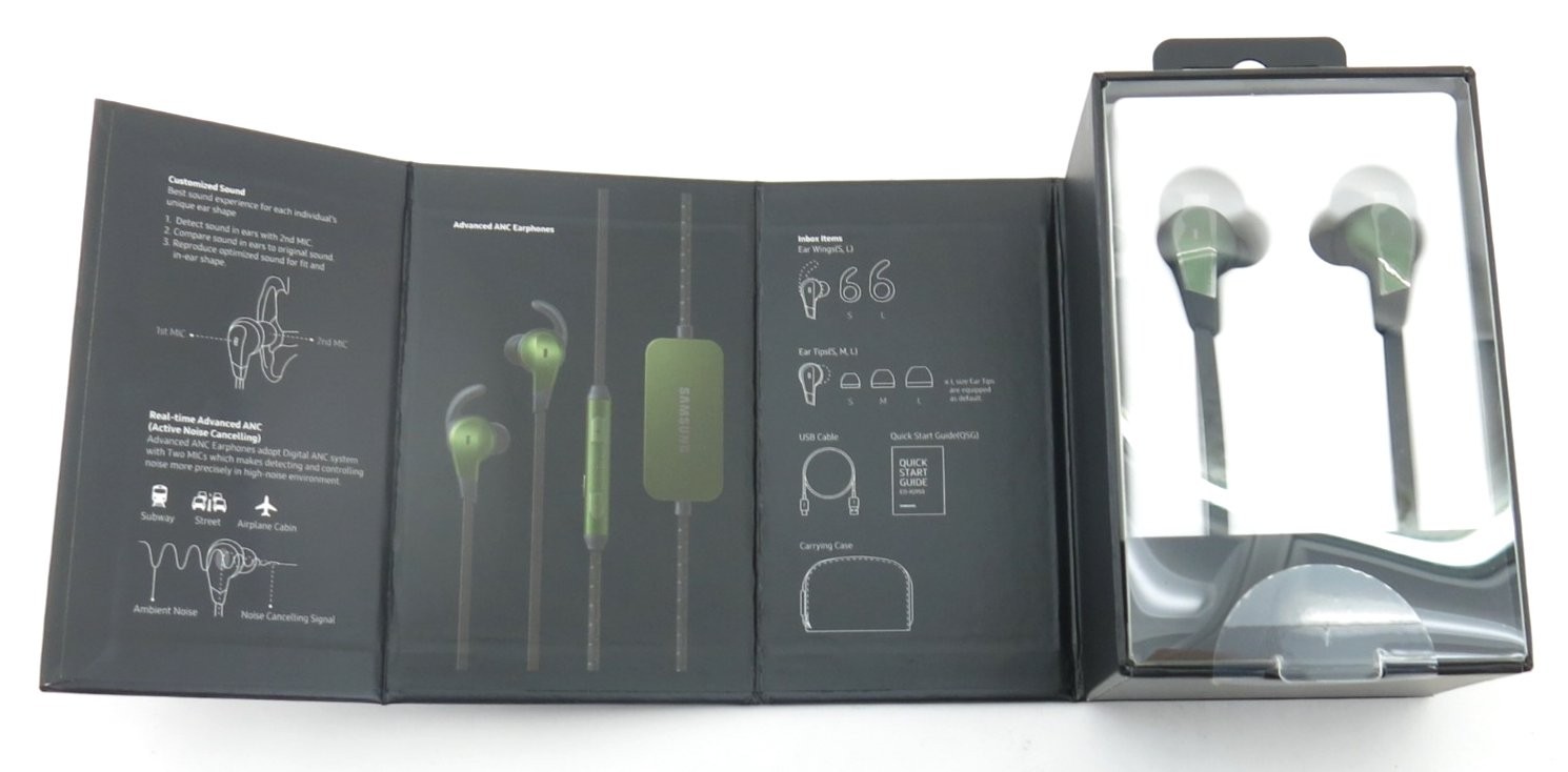 Samsung Active Noise Cancellation Wired Metallic Green Earbuds – IG950