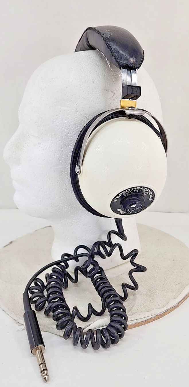 K-Mart SKH-50 Stereo Headphones | 8 Ohm with L-R Volume – Japan – Vintage