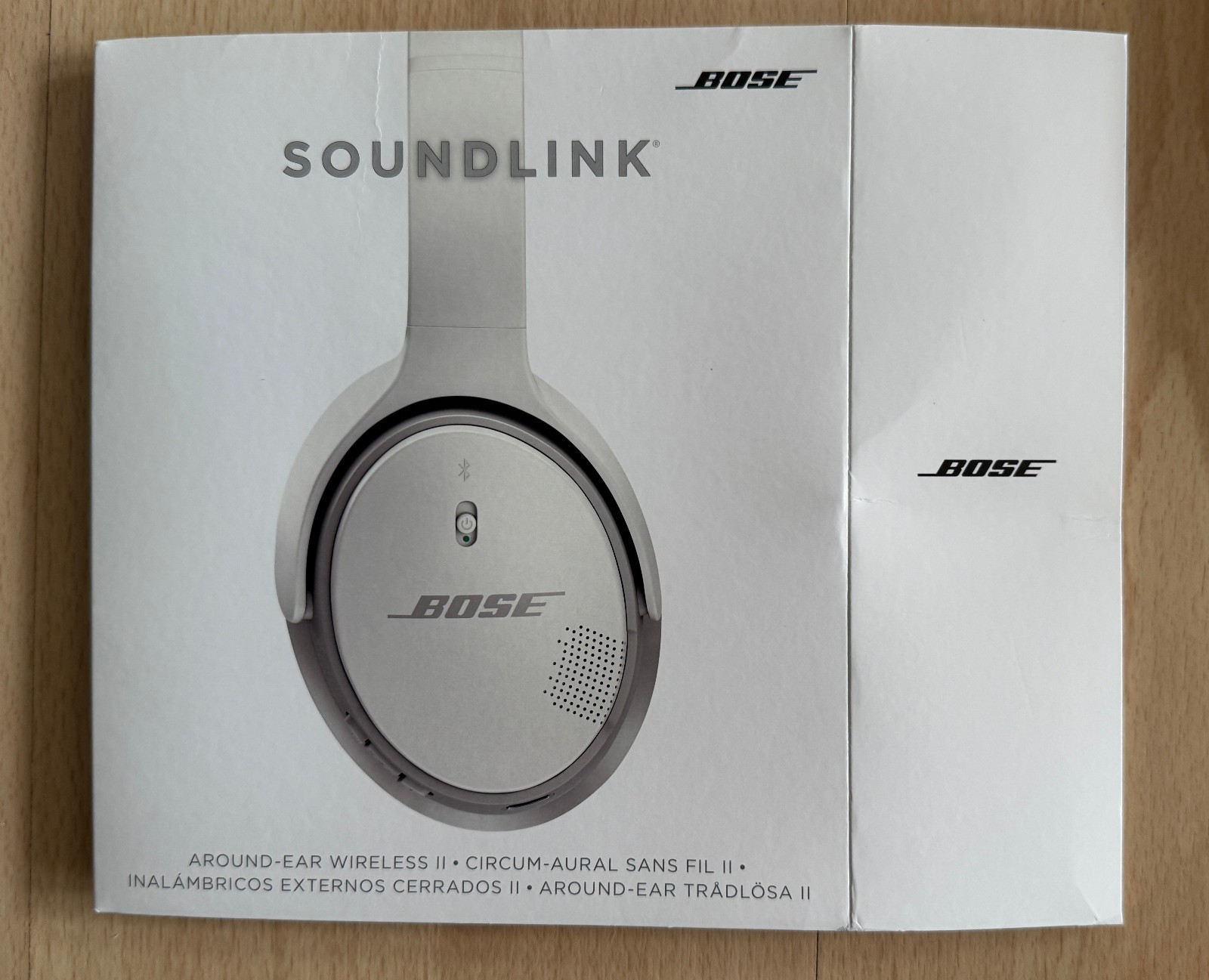 Bose SoundLink Around Ear II Wireless Headphones White in Case (Used & Working)