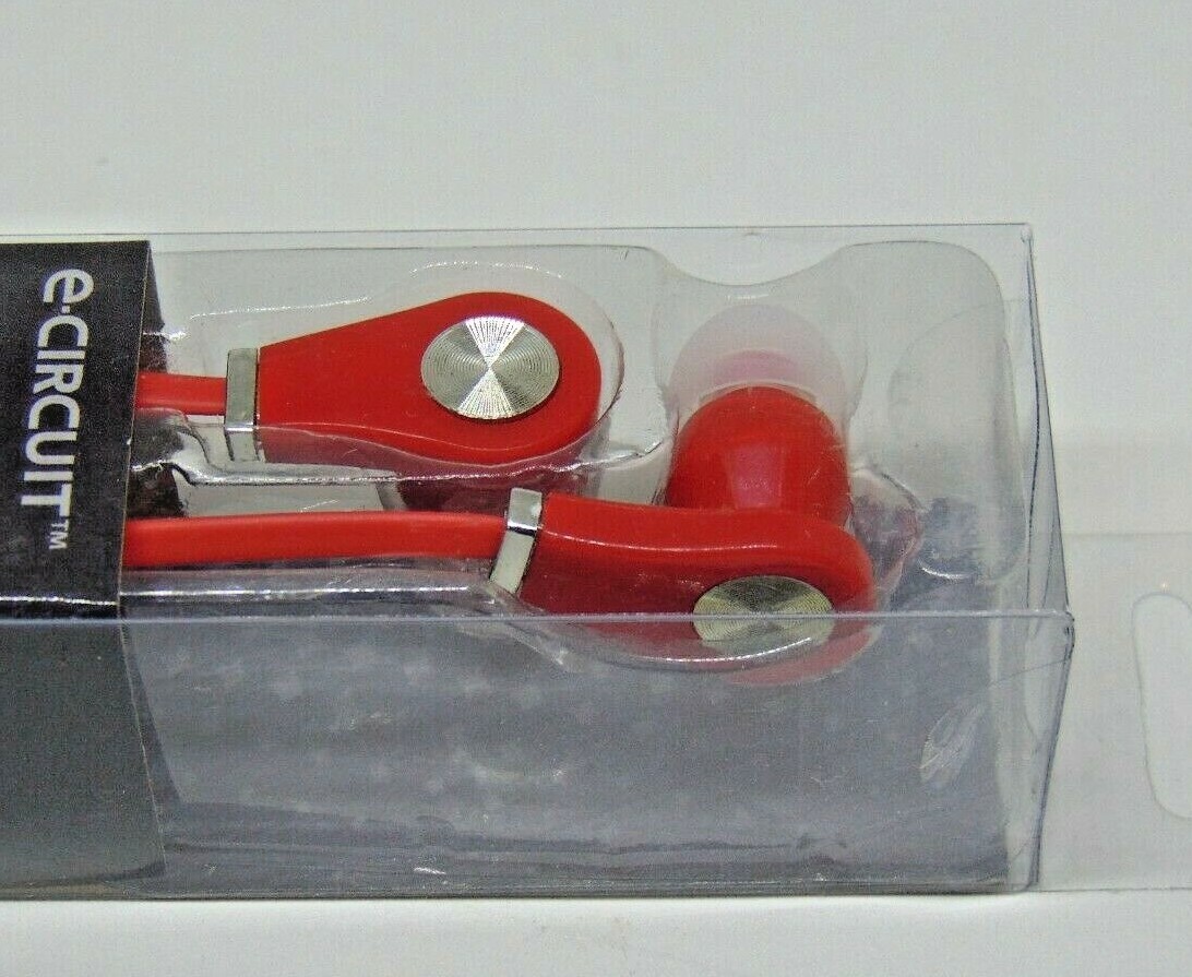 E-Circuit Tangle Free Earphones (3.5mm Jack) 48″ Flat Cord. Free Shipping.