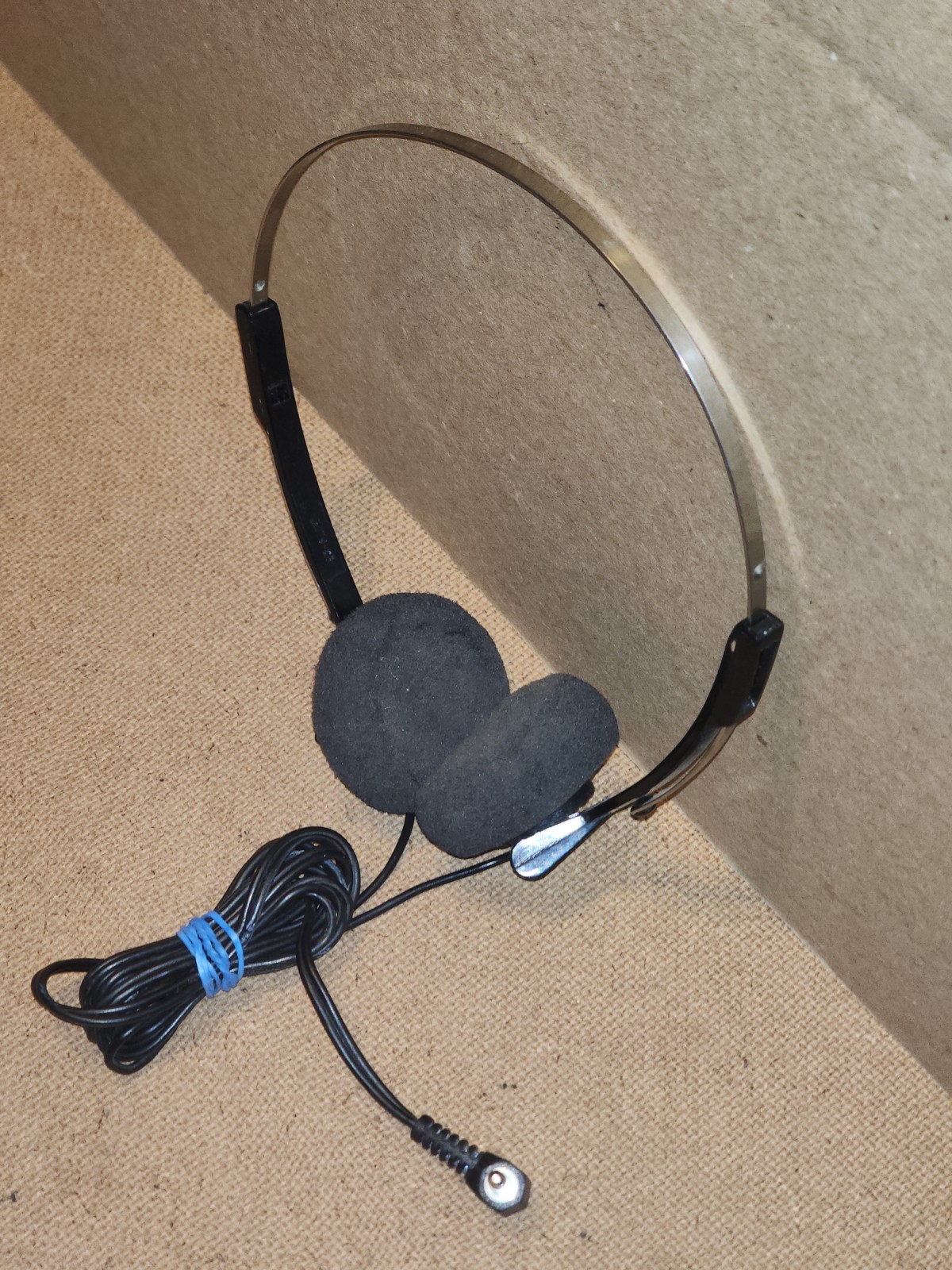 Vintage GE Headphones Metal Adjustable Headband Wired 3.5mm General Electric