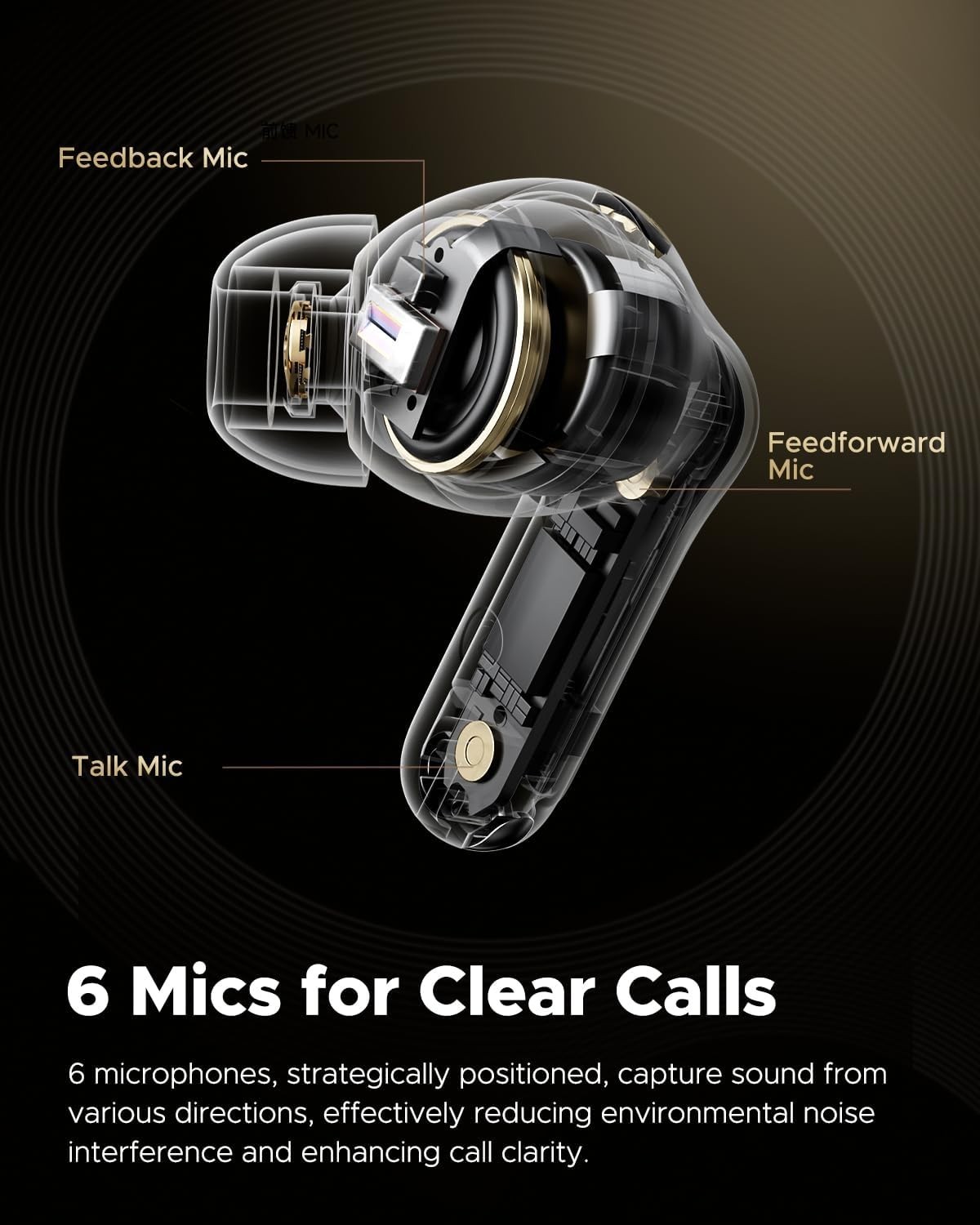 New Open Box SoundPEATS Capsule3 Pro+ Wireless Earbuds ANC Hi-Res Bluetooth 5.3