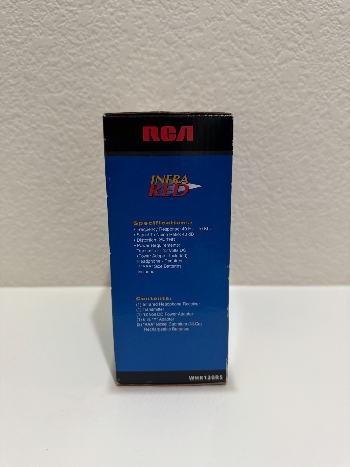 RCA Wireless Headphones Infra Red WHR120RS 25′ NEW Open Box Over Ear