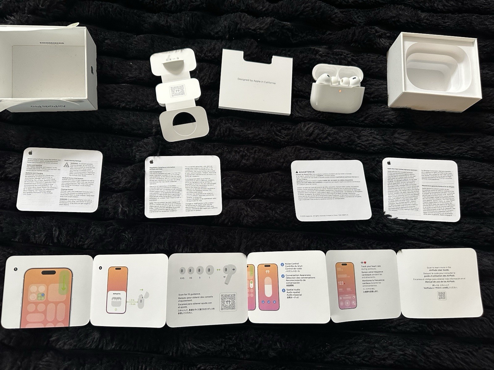 Apple AirPods Pro 3 Wireless Earbuds USB-C Case w/Replaceable Ear Tips