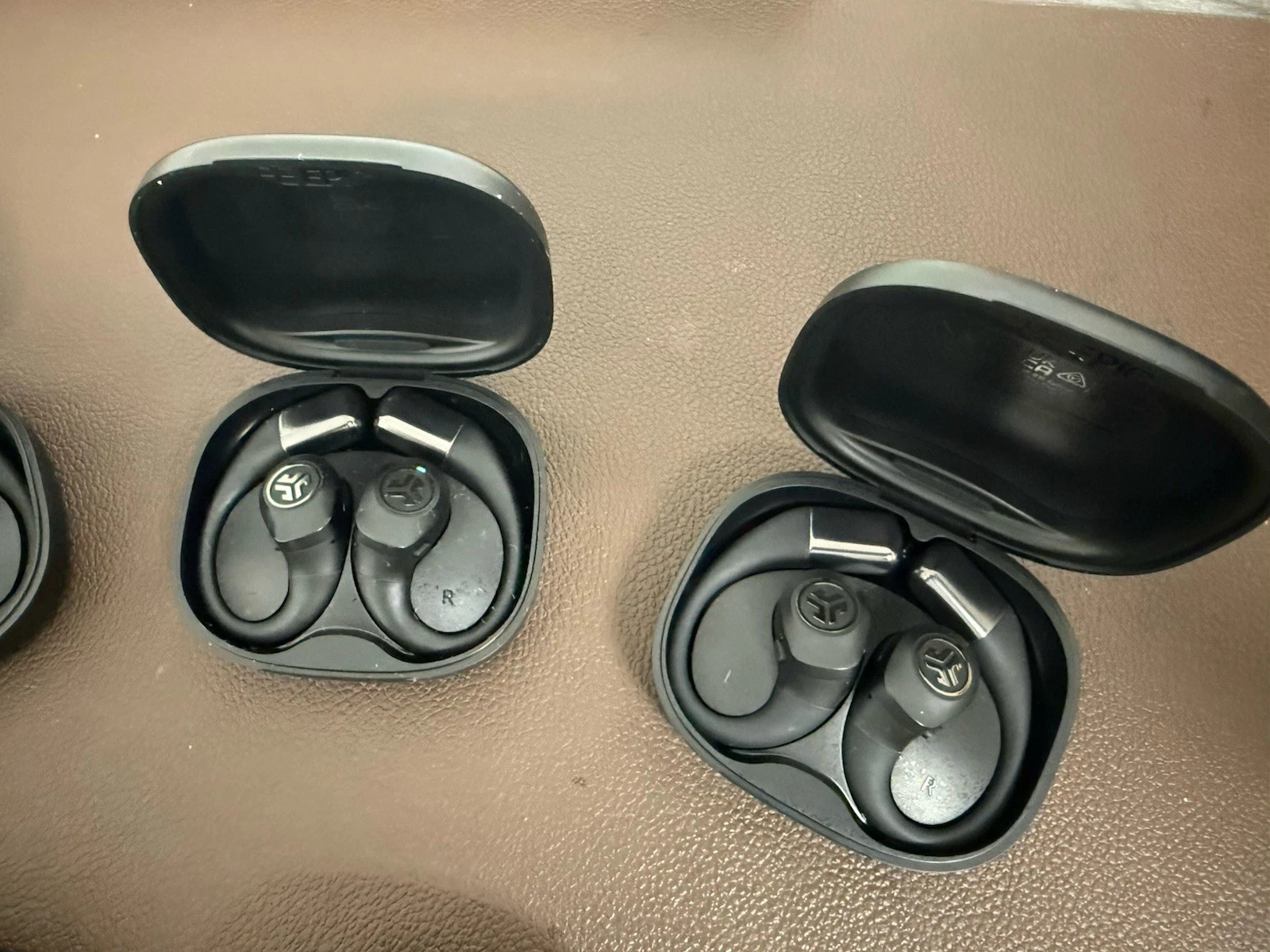JLab Epic Open Sport Earbuds Black Bluetooth Open-Ear Used Tested