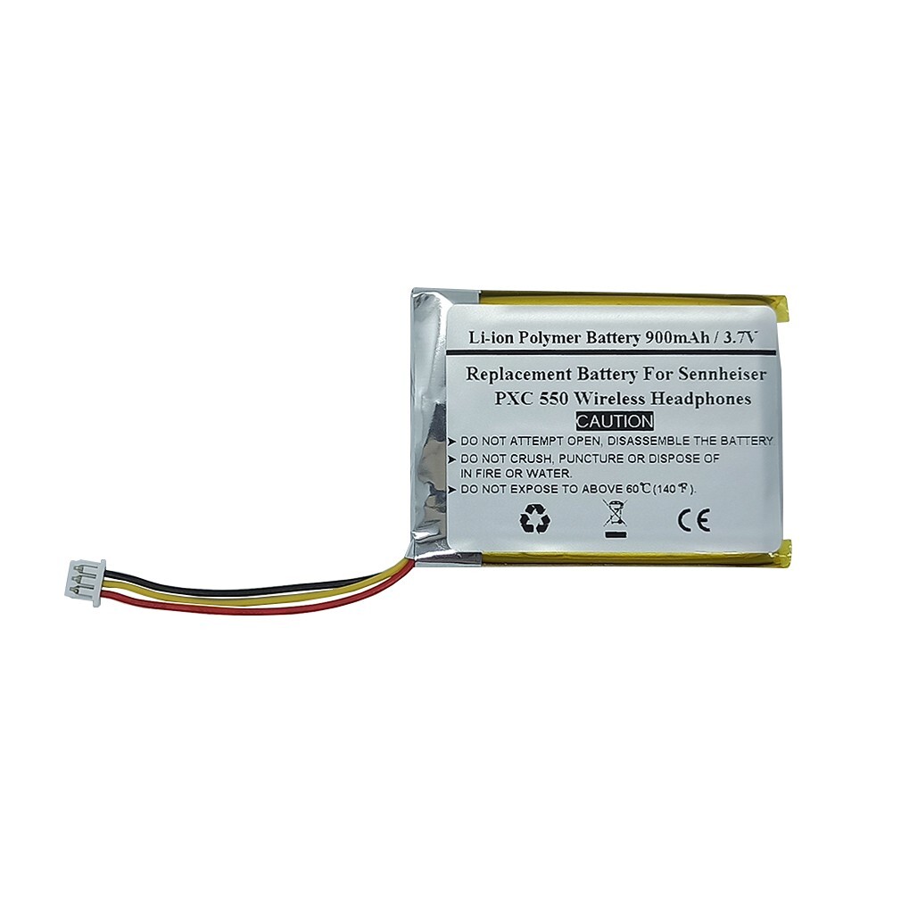 900mAh 3.7V Battery for Sennheiser PXC 550 Wireless Headphones, AHB413645PCT