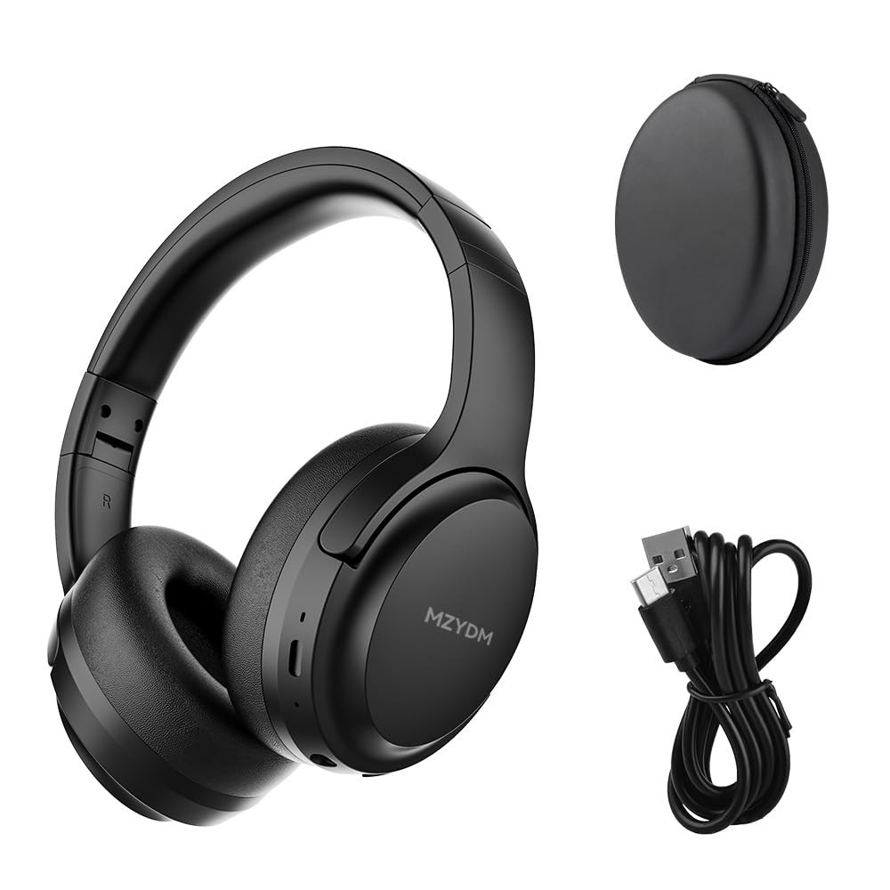 Bluetooth Headphones Over Ear, 40 Hours Playtime Wireless Headphones with Mic…