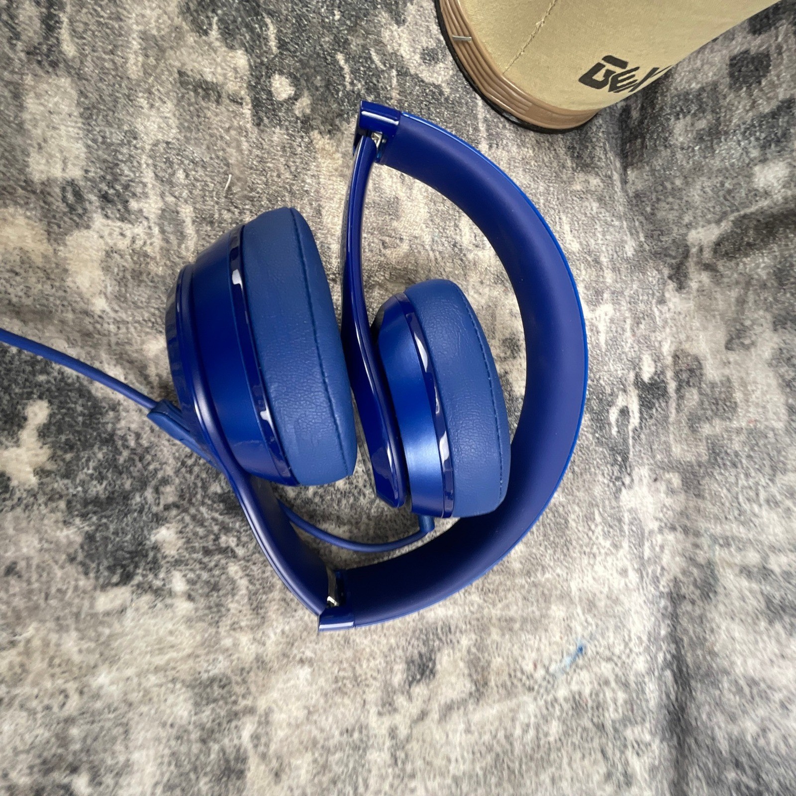 Beats By Dre Unisex Beats Solo Wired B0518 Headphones Blue On-Ear Foldable