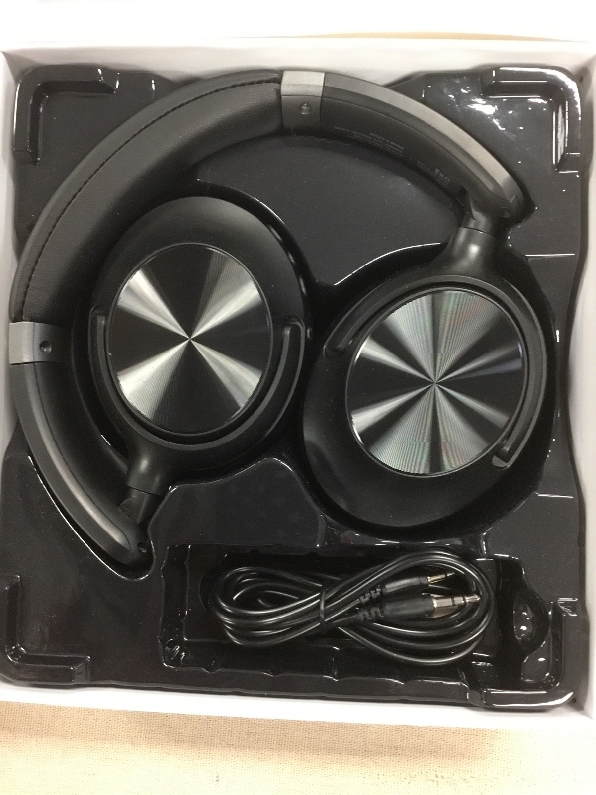 TAGRY H08 Active Noise Cancelling Bluetooth Headphones Over Ear Black New