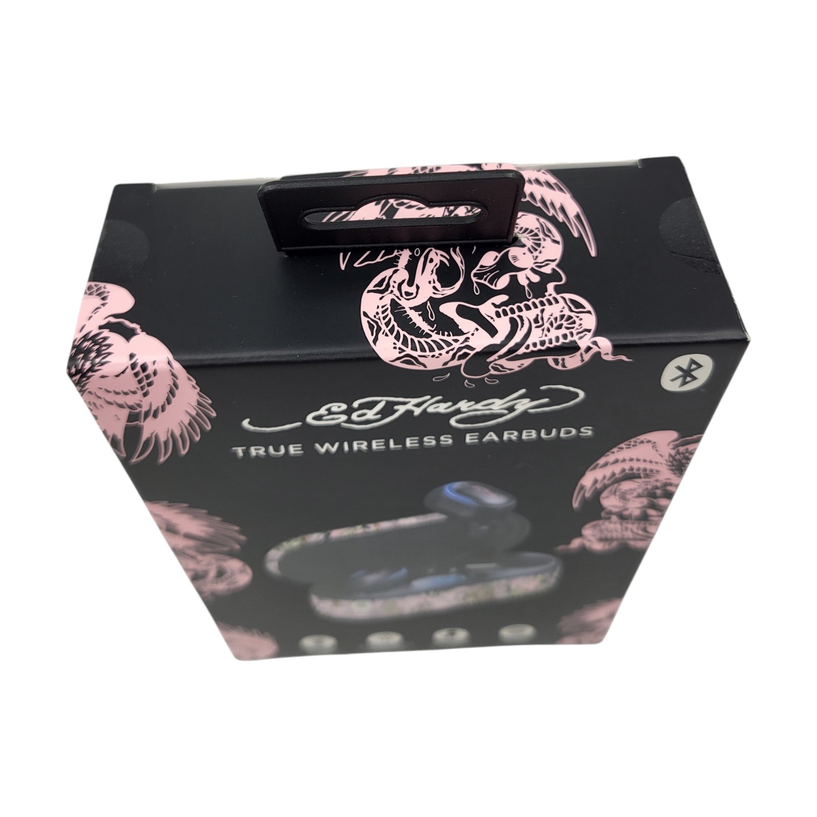 Ed Hardy True Wireless Earbuds Pink Y2K Tattoo Designer New
