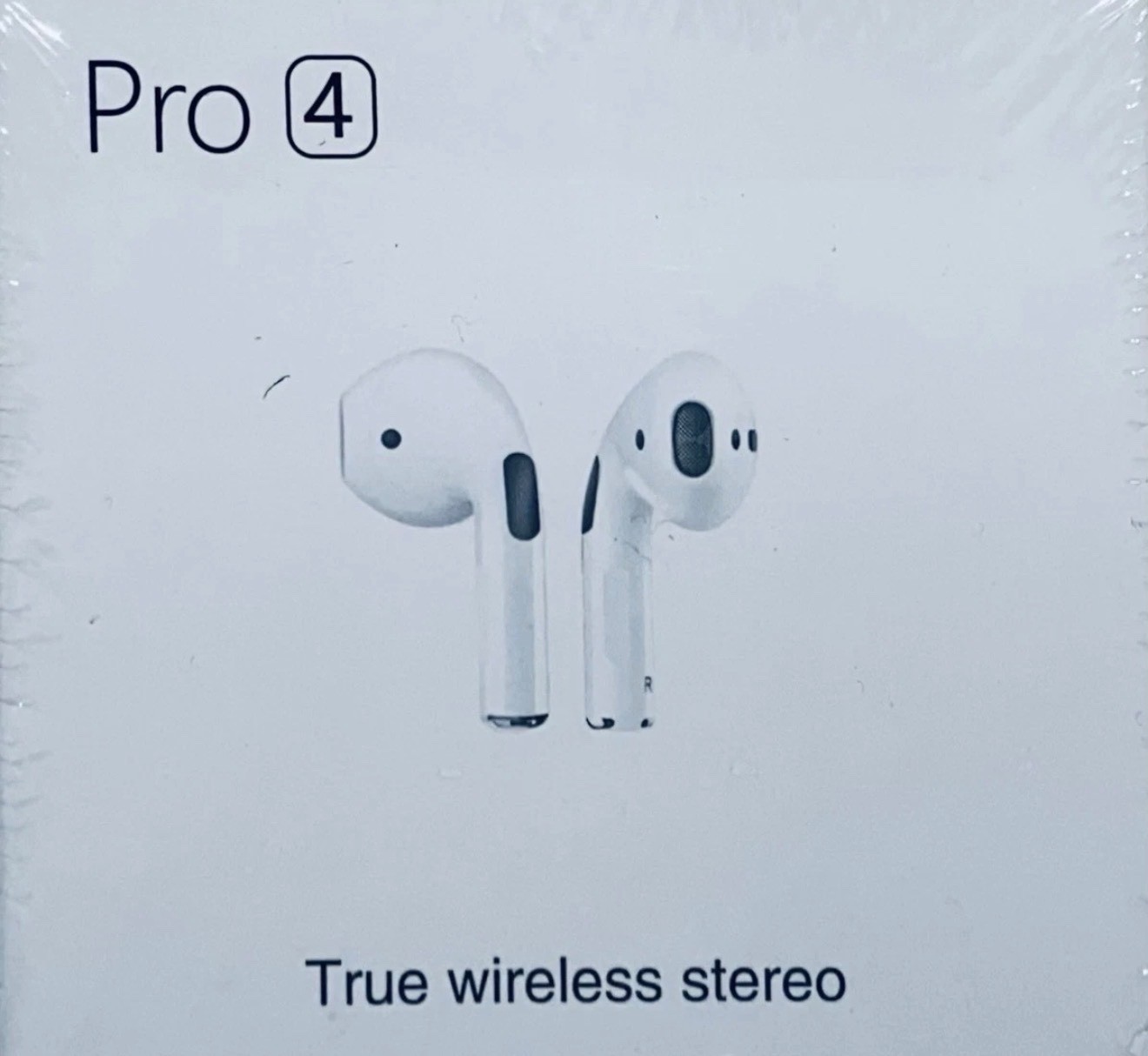 BNIB White Pro 4 TWS True Wireless Stereo 2.4 GHZ earbuds W/Charging Case 120hrs