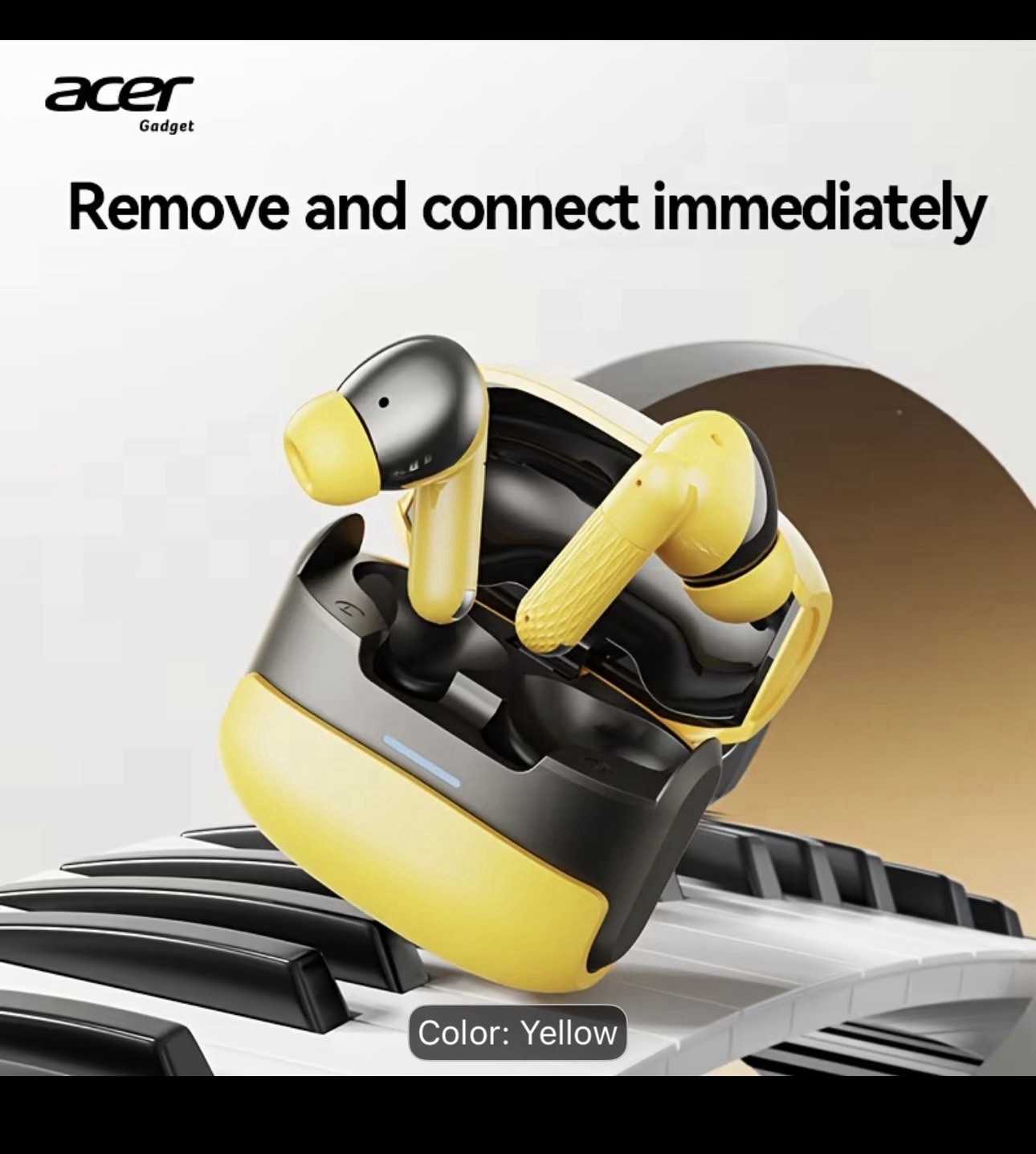 [Acer]OHR548 Wireless Headphones Music Game Dual Mode Active Noise Cancellation