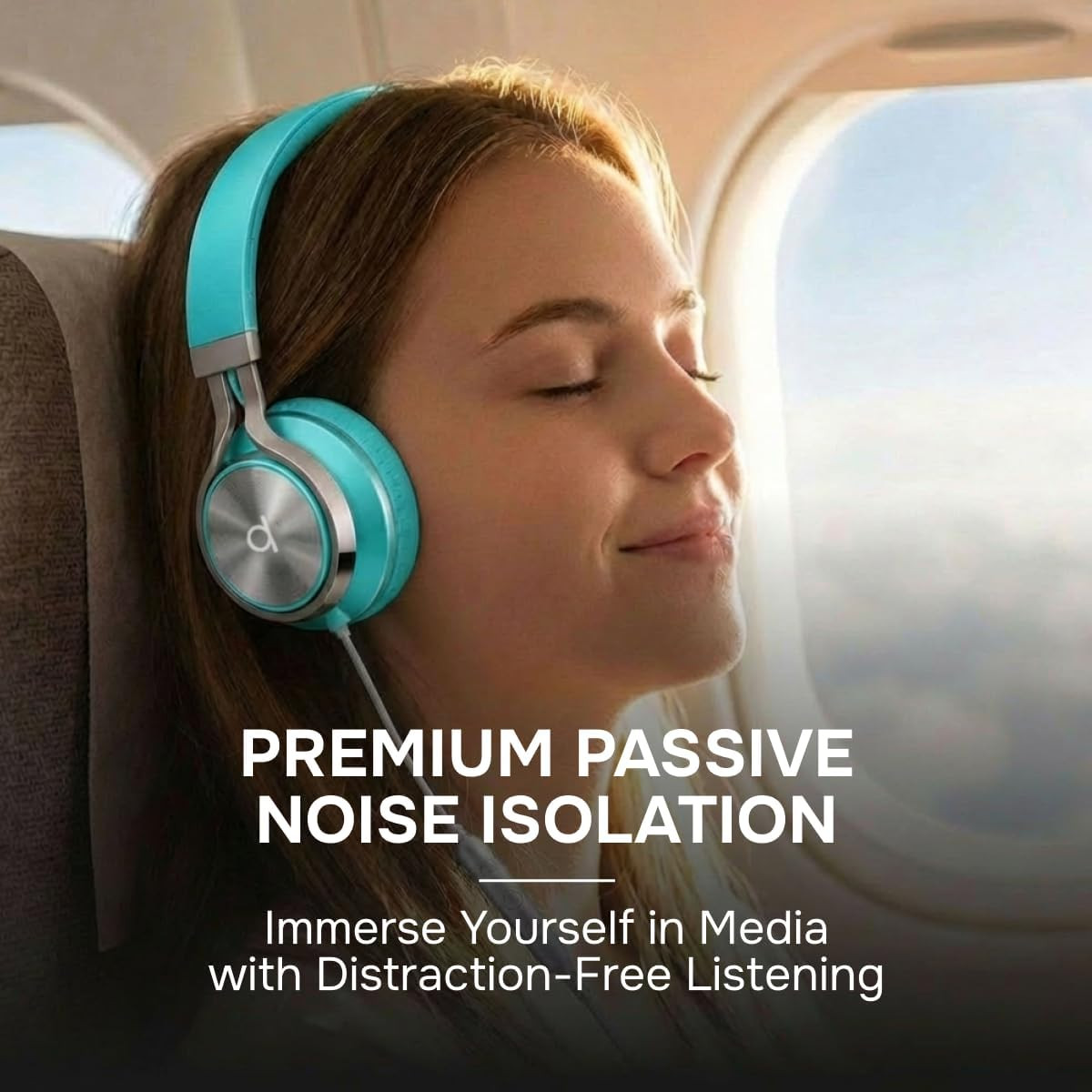 ARTIX CL750 Wired Headphones with Mic — Noise Isolating On-Ear Headphones for Co