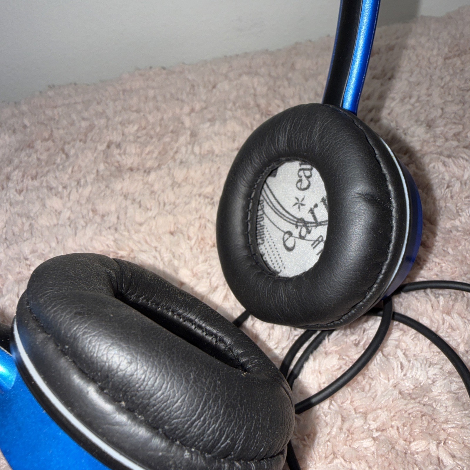 iFrogz Ear Pollution Wired Headphones with 3.5mm Jack Blue Tested Work