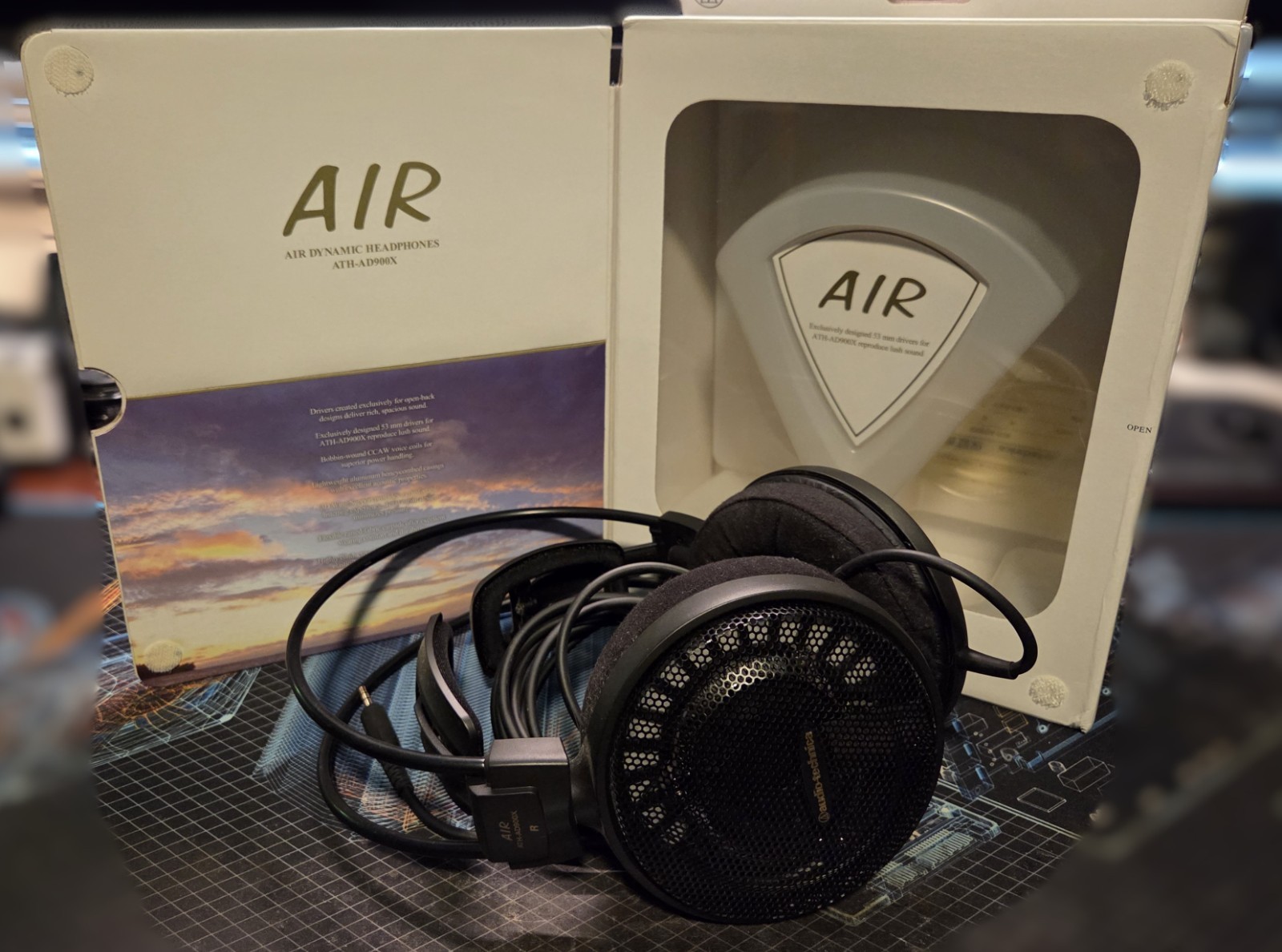 Audio-Technica ATH-AD900X Over the Ear Headphone – Black