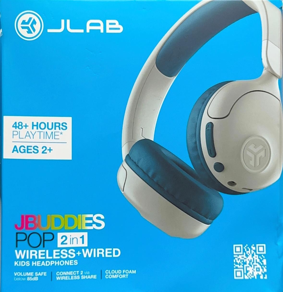 JLab JBuddies Pop Bluetooth Wireless Kids’ Headphones – Teal