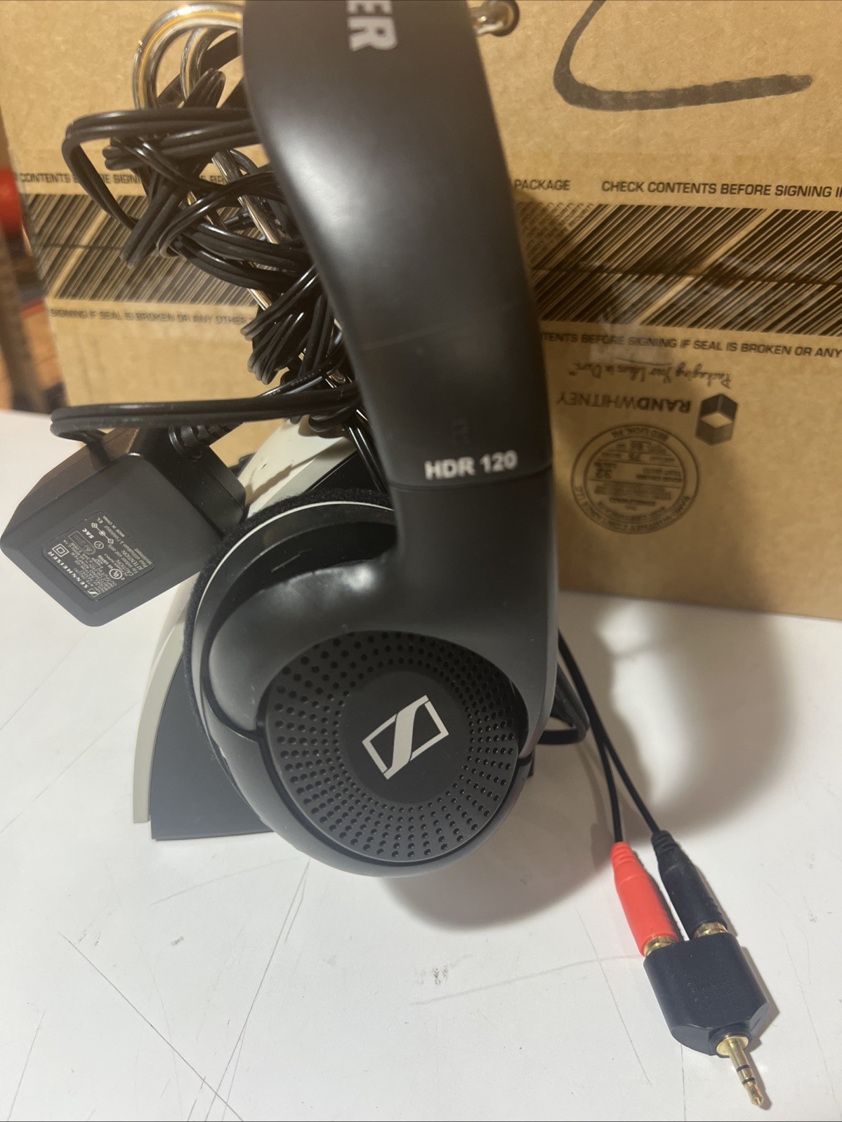 Sennheiser HDR120 Wireless TV Stereo Headphones w/ TR120 Charging Stand
