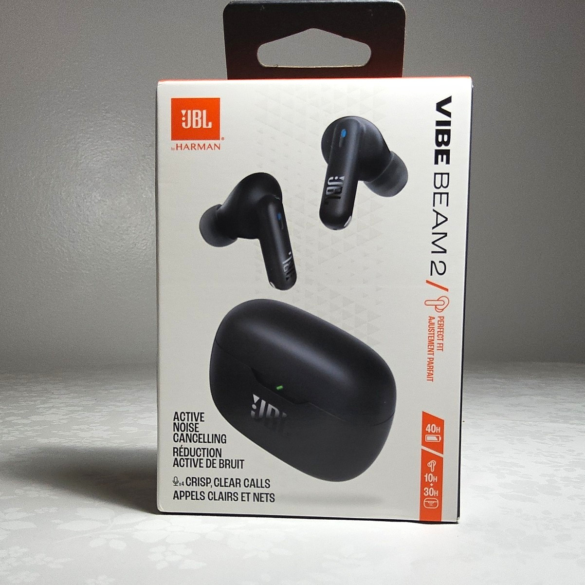 JBL Vibe Beam 2 Black True Wireless Earbuds w/ Case ANC Multipoint Touch