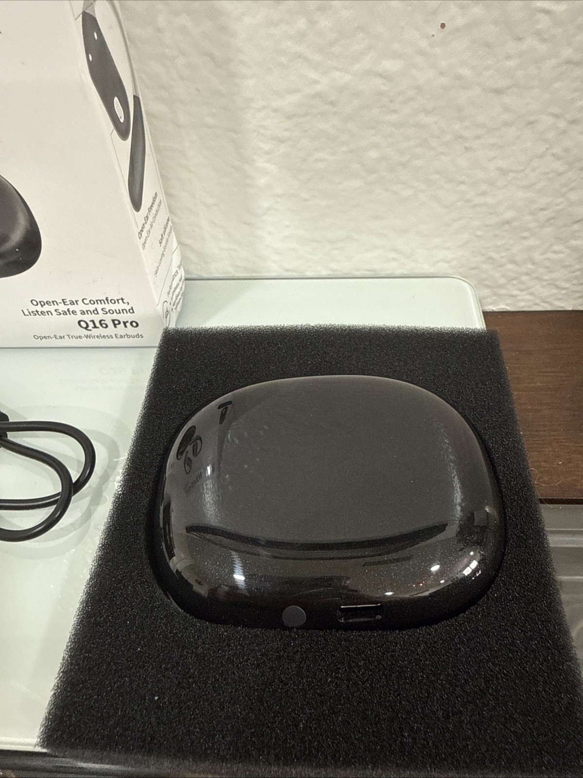 OPEN BOX -YYK-Q16 Pro LCD Open-Ear Wireless Earbuds | 80H Playback | IPX6