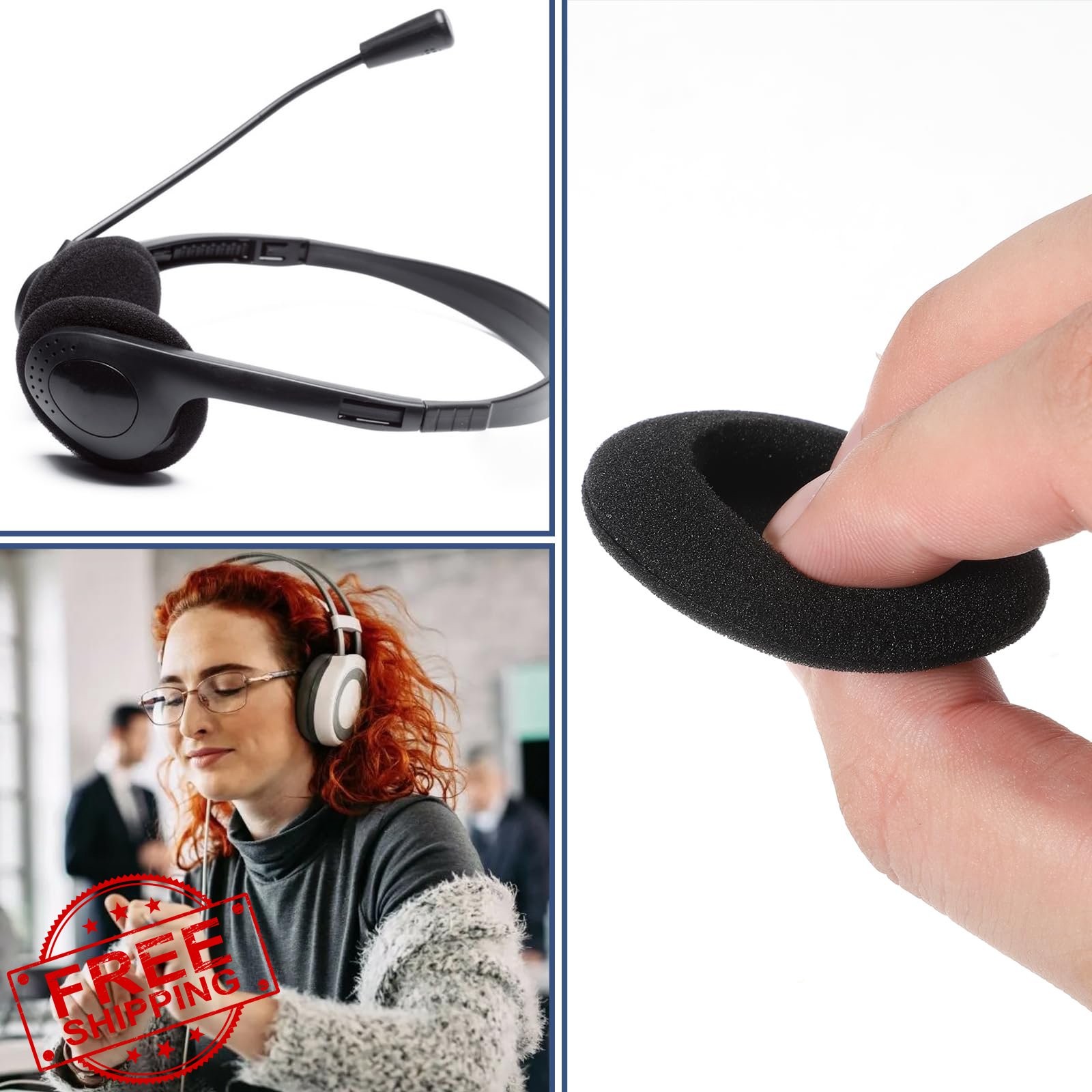 Zyghjort 50mm Headphone Earpads 6PCS