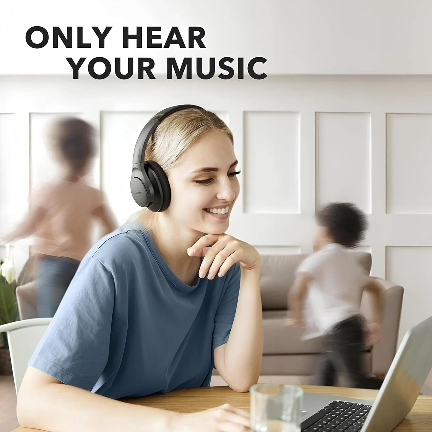 Soundcore Anker Life Q20 Hybrid Active Noise Cancelling Headphones, Wireless