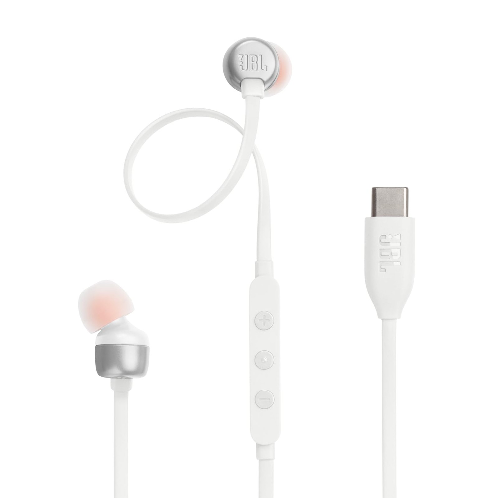 JBL Tune 310C Wired Hi-Res Earbuds White