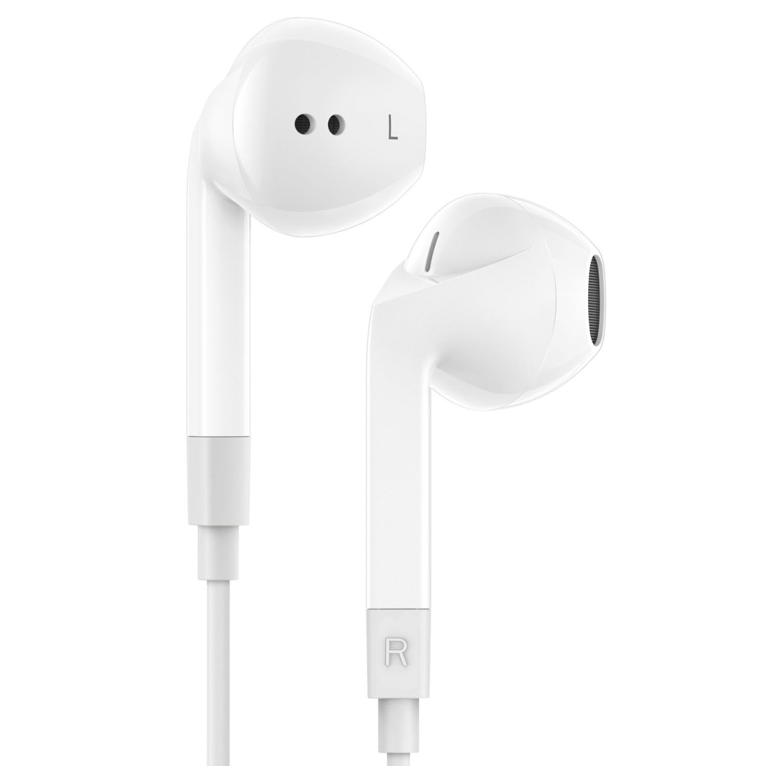 LUDOS FEROX Wired Earbuds in-Ear Headphones, 5 Year Warranty, 1 Pack, White