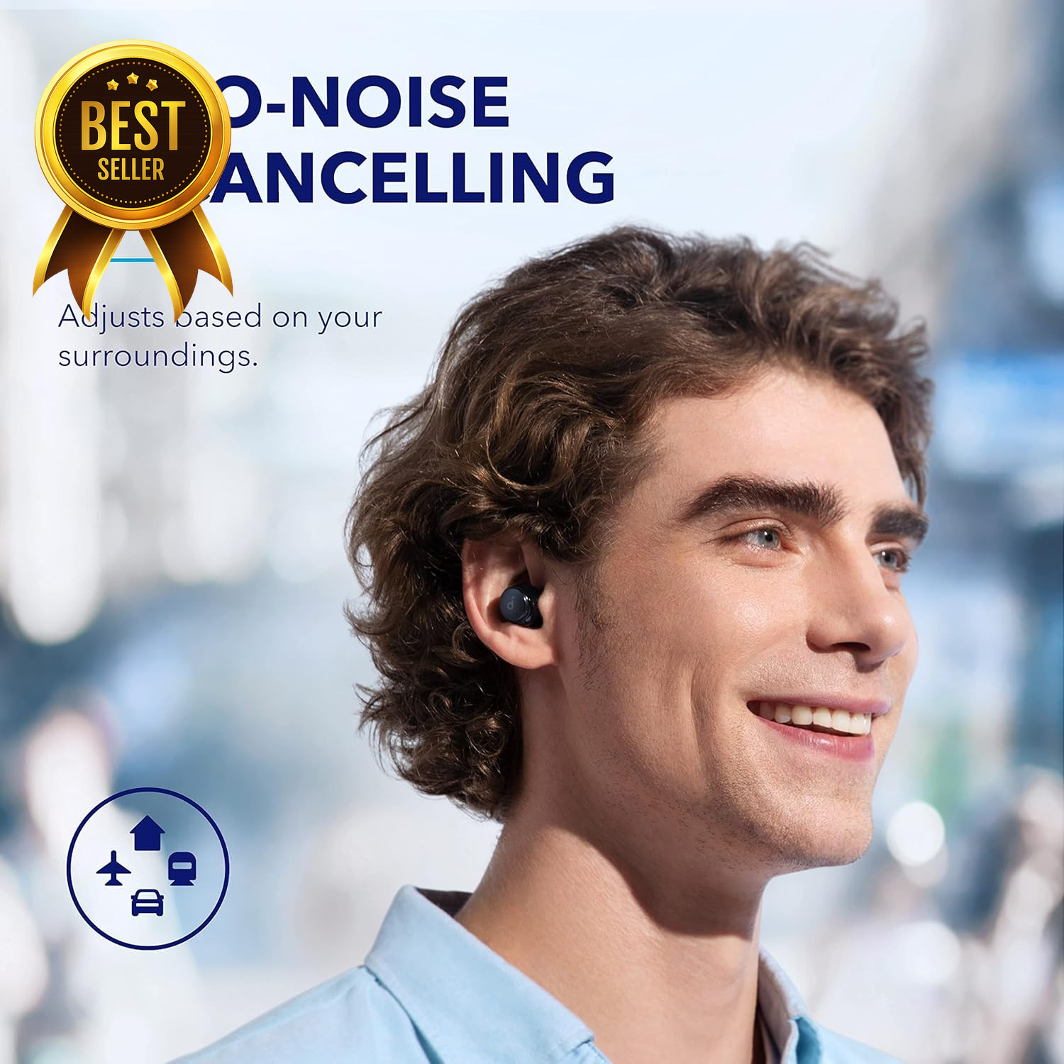 Soundcore Space A40 Adaptive Active Noise Cancelling Wireless Earbuds 50H Playti