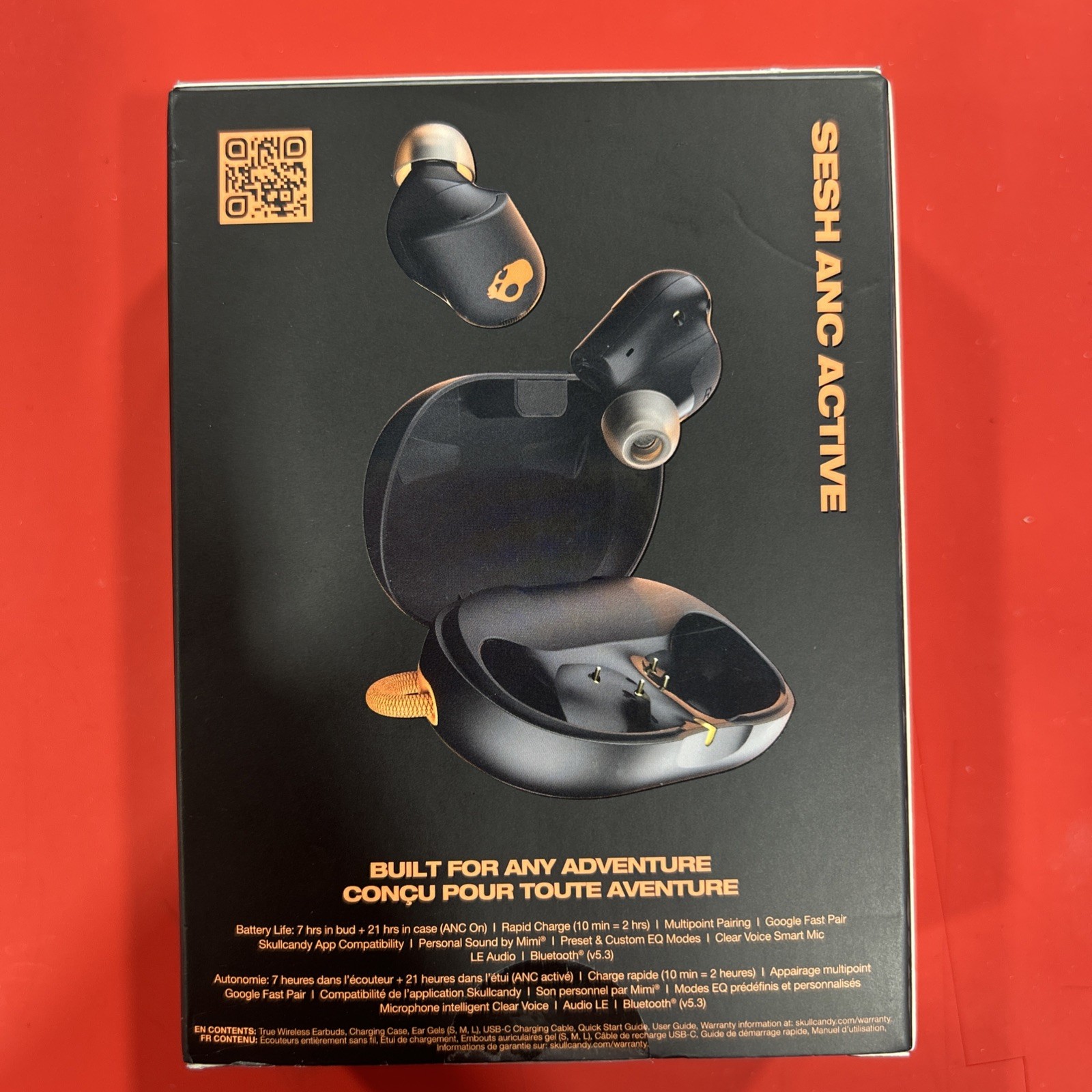 Skullcandy Sesh ANC Active Noise Canceling True Wireless Earbuds – Black