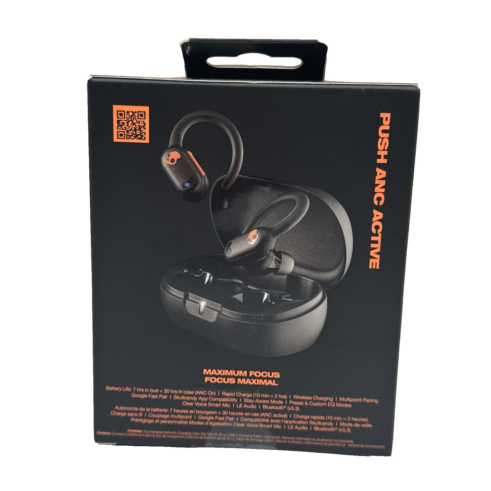 New Skullcandy Push ANC Active in-Ear Wireless Earbuds, 58 Hr Battery, IP67