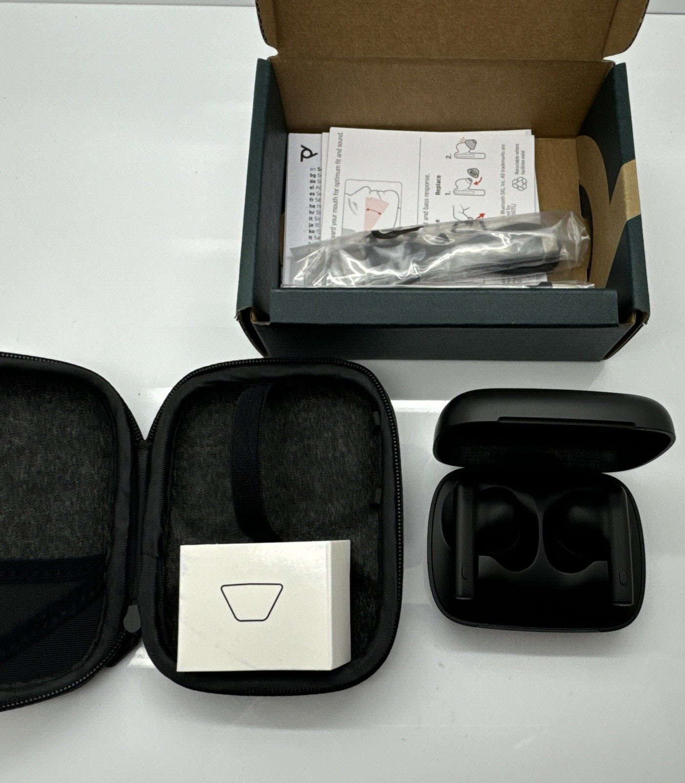 Poly Voyager Free 60 UC USB-A Bluetooth Earbuds Basic Case W/partial charging ok