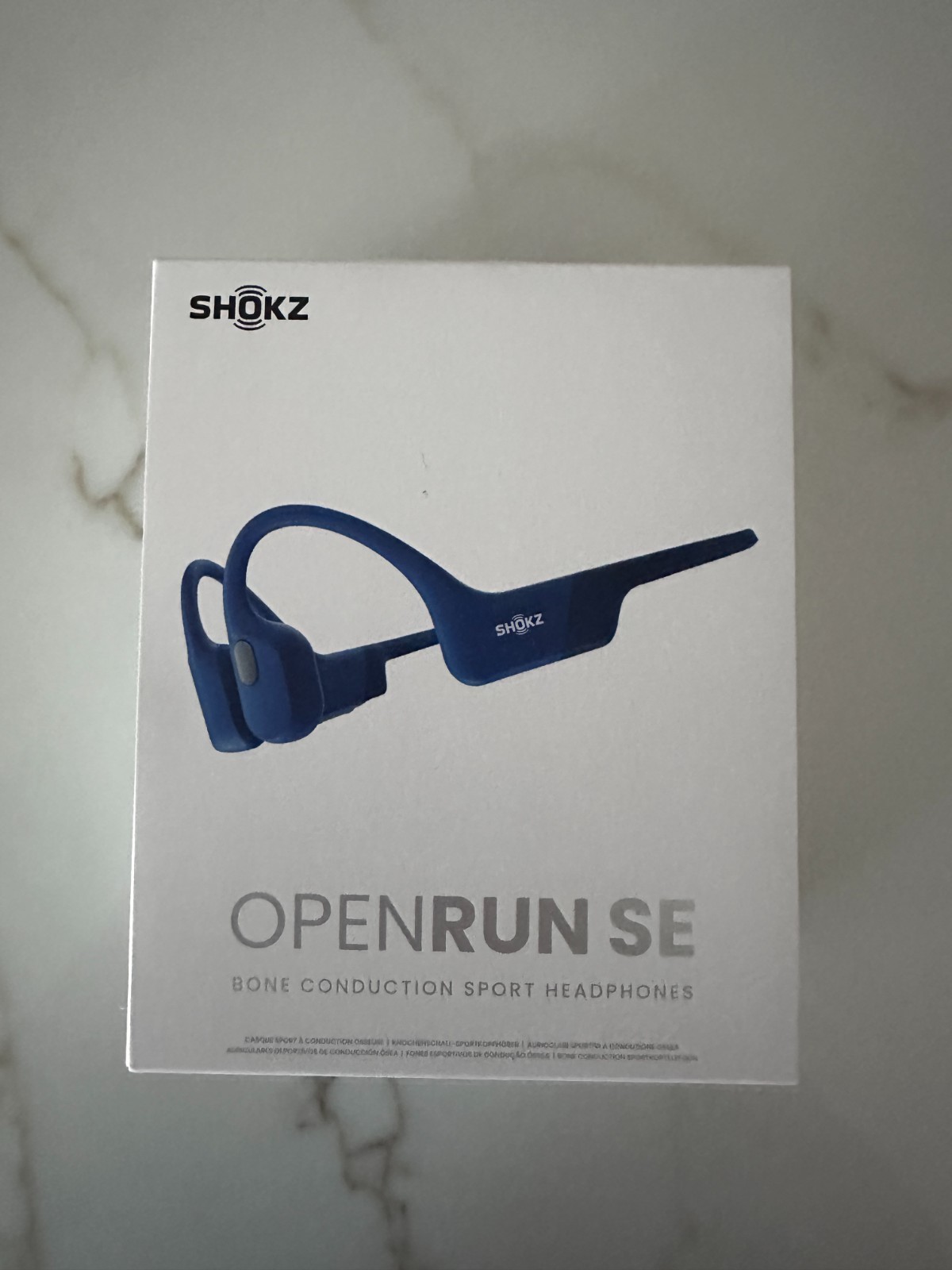 Shokz OpenRun SE Bone Conduction Sport Headphones Indigo Blue S803