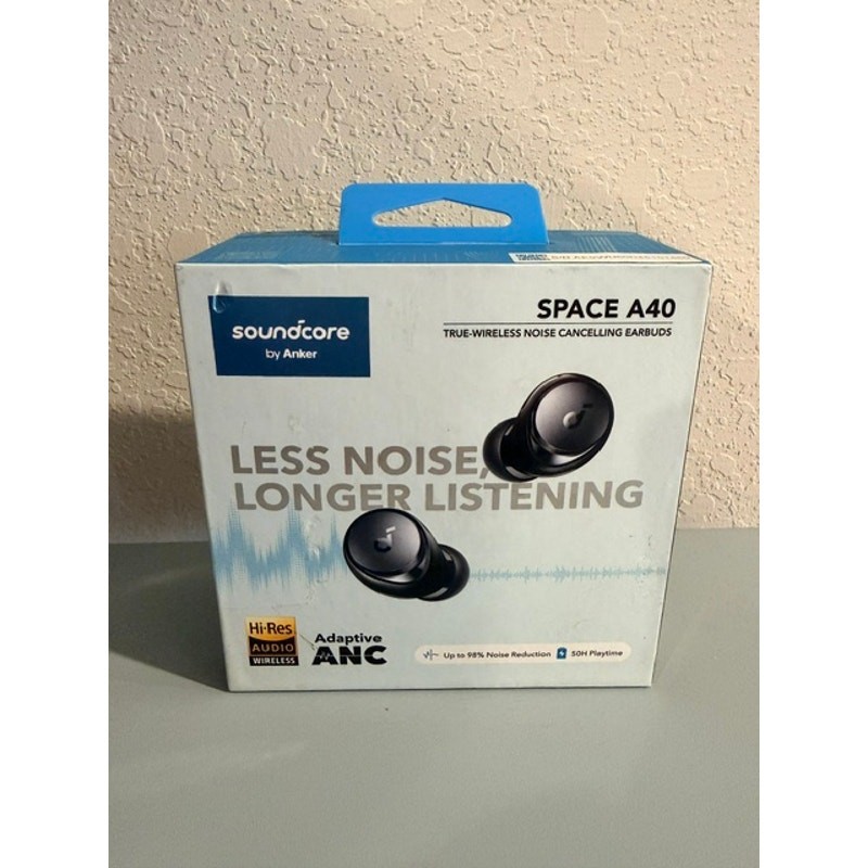 Soundcore Space A40 Wireless Earbuds ANC Bluetooth Hi-Res Audio Black