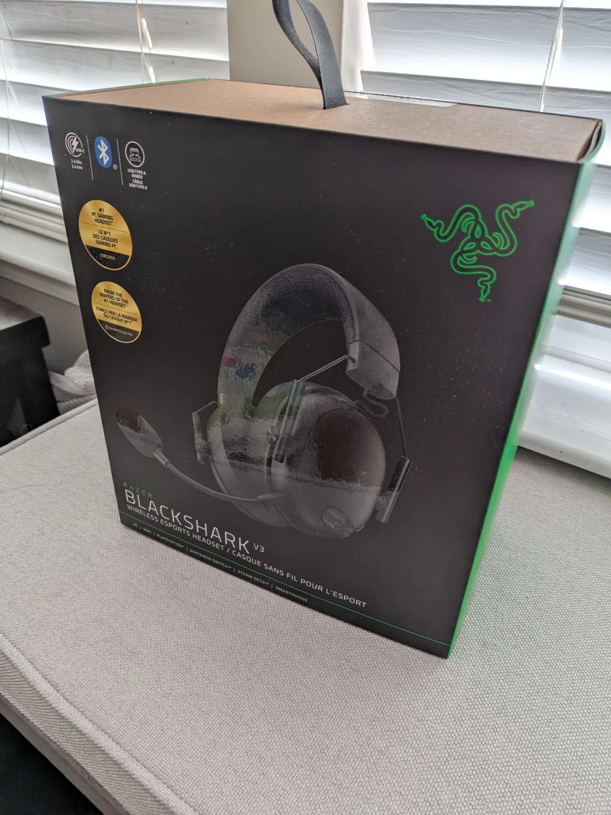 Razer BlackShark V3 Wireless Gaming Headset for PC: 50mm Drivers – No Mic/Dongle
