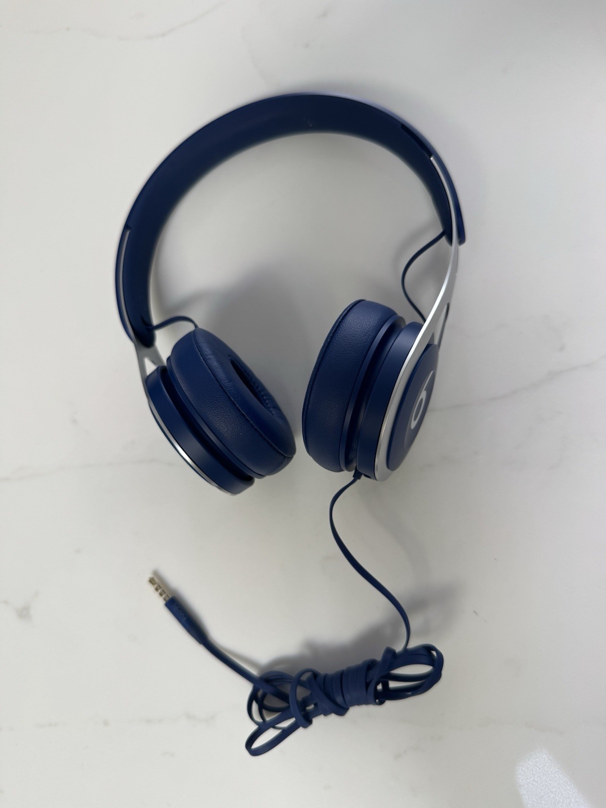 Beats by Dr. Dre Beats EP Blue/Silver Wired On-Ear Headphones 3.5mm Mic