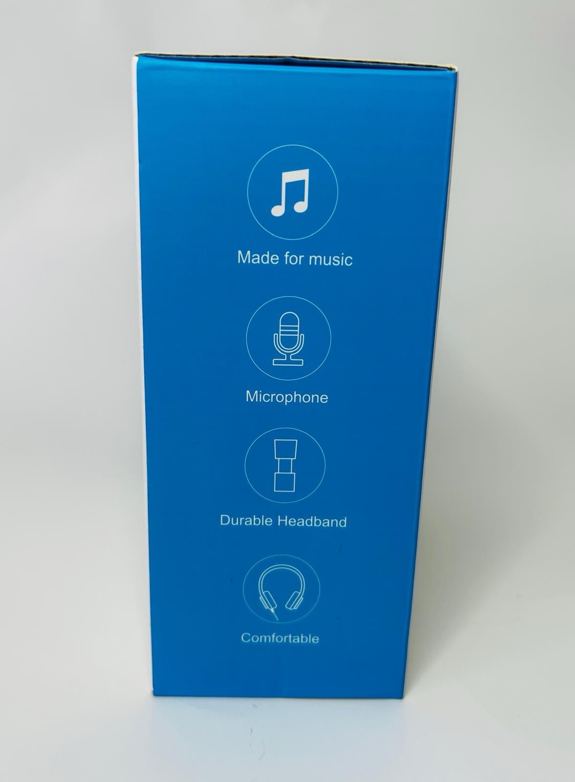 DREATI D879 Wired On-Ear Headphones 3.5mm Mic 1.5M Blue White