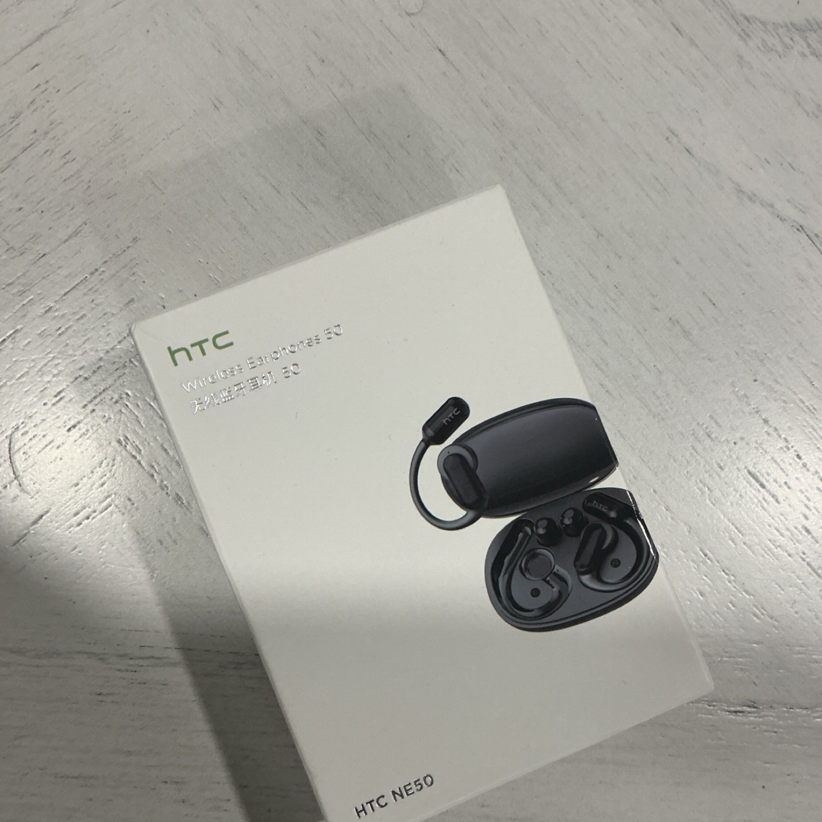 HTC NE50 Wireless Bluetooth Earphones, Long Battery, HD Voice, Stereo, Black