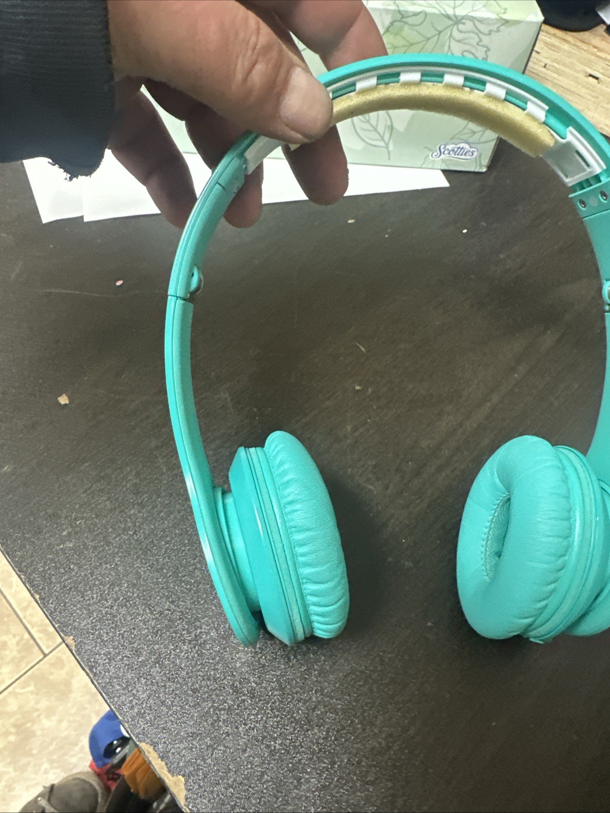 Beats Bye Dr. Dre On Ear Headphones Earphones Headband Wired Headset Aqua