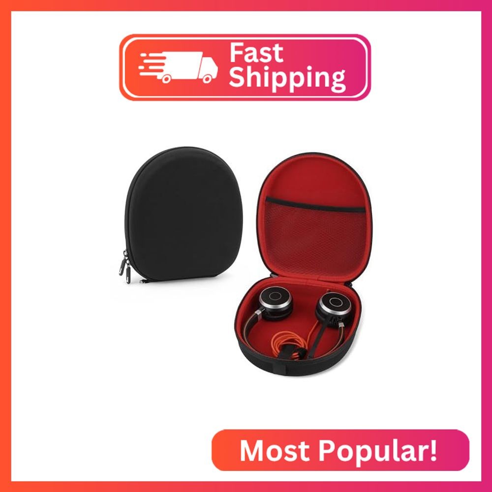 Linkidea Headphones Carrying Case Compatible with Jabra Evolve 65, Plantronics,