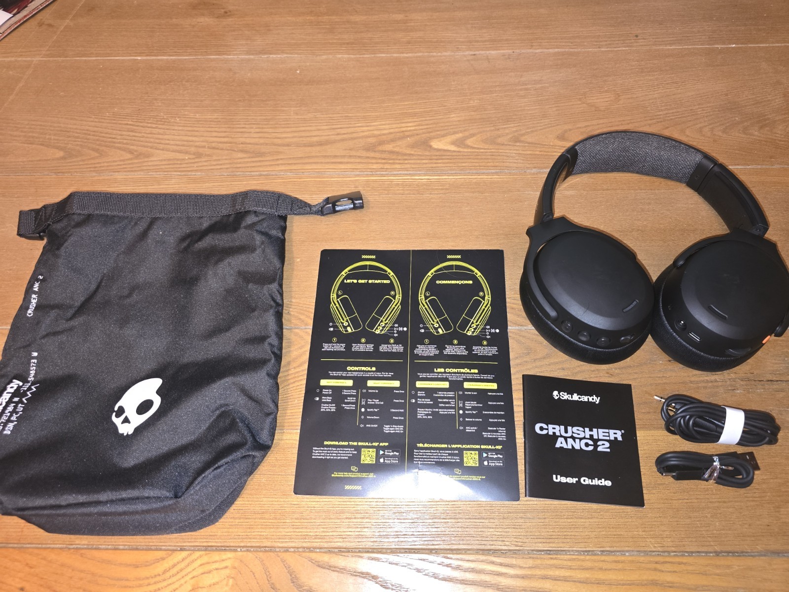 Skullcandy Crusher ANC 2 Bluetooth Wireless Headphones – Black (S6CAW-R740)